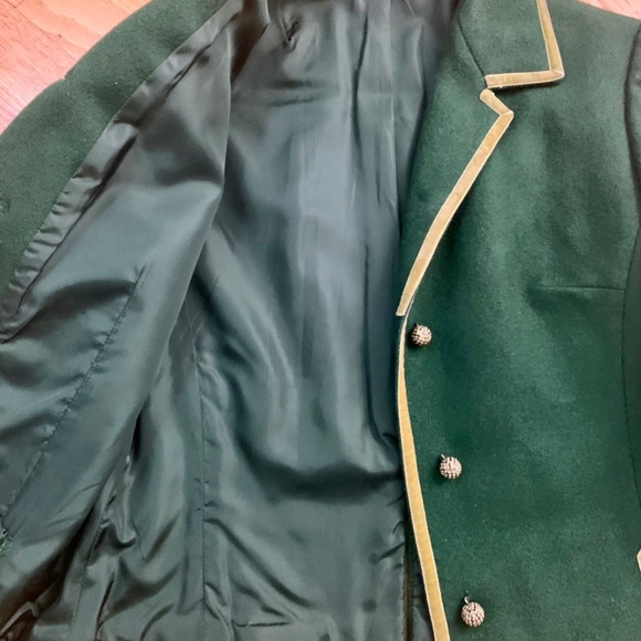 Vintage 70s cropped blazer with gold trim - Picture 2 of 3